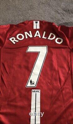 2007 Ronaldo (s) Original Manchester United Home Shirt