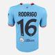 2023 Manchester City Home Shirt Rodrigo 16 Istanbul Final Treble Perfect M