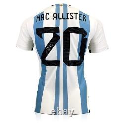 Alexis Mac Allister Signed Argentina 2022-23 Home Football Shirt