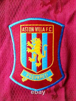 Aston Villa BNWT Original Home Shirt 1995. Small Adults 34/36. Reebok Red Top S