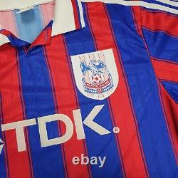 Crystal Palace 1997 / 1998 Home Original Football Shirt TDK Adidas Large