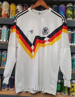 Germany Medium 1990 1992 Original Long Sleeve Home Football Shirt Classic