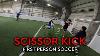 He Hit A Scissor Kick First Person Football Soccer Pov Indoor