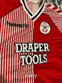 Hummel 1987-1989 Southampton FC Home Shirt Large boys Retro Original Saints Dell