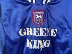 Ipswich Town 1997 1999 Home Football Shirt Original Punch Greene King Medium