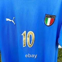 Italy 2003-04 Home Shirt TOTTI 10 Genuine Original Vintage Football Shirt