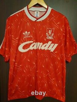 Liverpool 1988/1989 Large Adidas football shirt candy Retro Original
