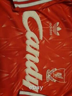Liverpool 1988/1989 Large Adidas football shirt candy Retro Original