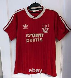 Liverpool FC Original 1987-88 Home Shirt Jersey Crown Paints Football