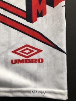 Man UTD Manchester United Vintage Original 1992 94 Umbro Home Football Shorts