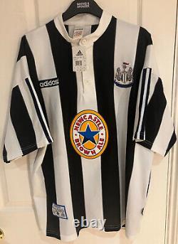 Newcastle United Shirt 1995-97 Beardsley Shearer Asprilla Vintage Original BNWT