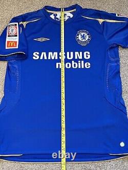 ORIGINAL Chelsea Football Shirt DROGBA (M) FA Community Shield 2005 MINT Umbro