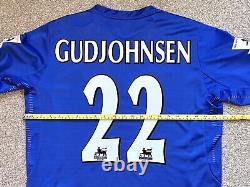 ORIGINAL Chelsea Football Shirt GUDJOHNSEN (L) 2005 UMBRO 100 Years Centenary
