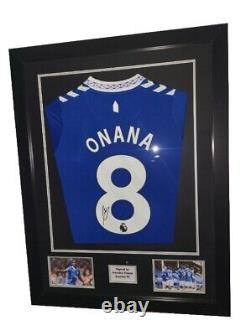 Onana Signed Everton Home 2023/24 Framed Shirt