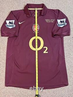Original ARSENAL Football Shirt HENRY 2005/06 Nike (M) Highbury Final Game