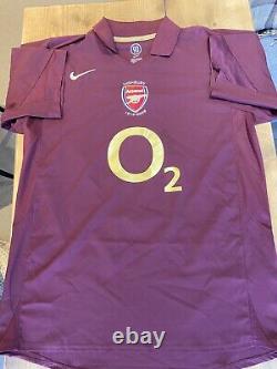 Original Arsenal 2005/2006 Highbury Home Shirt (Large)