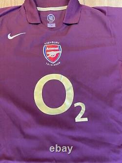 Original Arsenal 2005/2006 Highbury Home Shirt (Large)