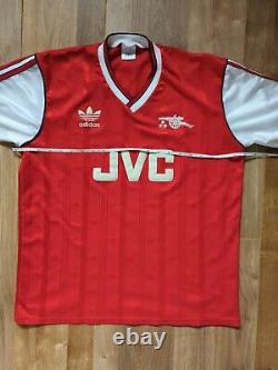 Original Arsenal Adidas JVC Shirt 1986-1988 Home Jersey