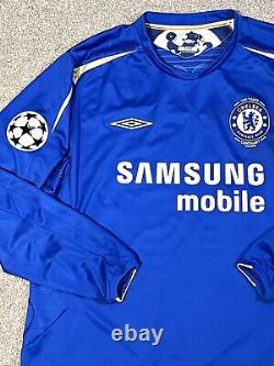 Original Chelsea Football Shirt 2005 DROGBA (XL) UMBRO Champions League