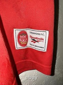 Original Liverpool 1996 / 98 Home Football Shirt Size Men's XL / 42 44