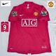 Original Manchester United Football Shirt Berbatov (m) 2008 Nike Vintage Jersey
