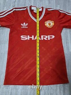 Original Manchester United Home 1986-1988 Youth, Very Good, Free UK Delivery