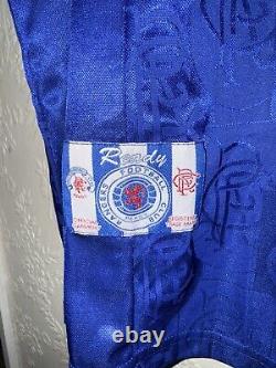 Original Rangers 1996 / 97 Home Football Shirt Size Men's XL