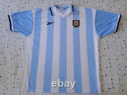 Original Reebok Argentina 1999 National Team Shirt Mint Condition Sz. XL Adult