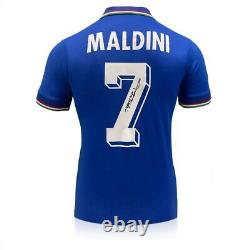 Paolo Maldini Signed Italy 1990 Home Football Shirt