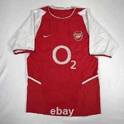 Rare Original Arsenal 2002/2003/2004 Home Football Shirt Men's Medium