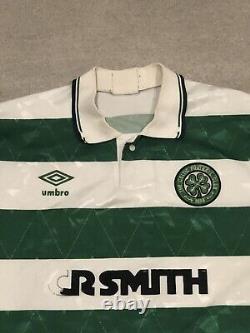 Rare Original Celtic 1989/1990/1991 Home Football Shirt Mens Medium