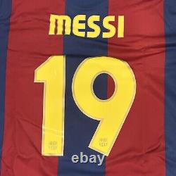 Rare Original MESSI 19 Barcelona 2007/2008 Home Football Shirt Excellent Large
