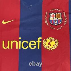 Rare Original MESSI 19 Barcelona 2007/2008 Home Football Shirt Excellent Large