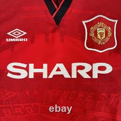 Rare Original Manchester United 1994/1995/1996 Home Football Shirt Mens Medium