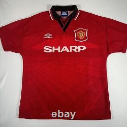 Rare Original Manchester United 1994/1995/1996 Home Football Shirt Mens Medium