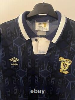 Scotland 1991 1994 Umbro Home Football Shirt Large XL Genuine Original VGC