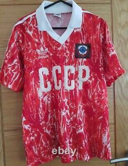 USSR CCCP Russia 1989/91 Home football shirt Original Vintage Adidas Size 34/36