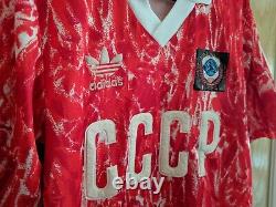 USSR CCCP Russia 1989/91 Home football shirt Original Vintage Adidas Size 34/36