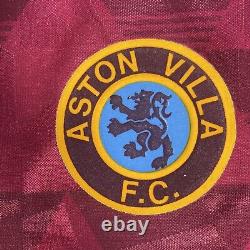 Ultra Rare Original Aston Villa 1990/1991/1992 Home Football Shirt Men's XL