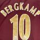Ultra Rare Original Bergkamp 10 Arsenal 2005/2006 Away Football Shirt Men's Xxl