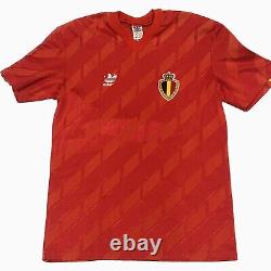 Ultra Rare Original Belgium 1986/1987 World Cup Home Football Shirt Mens Medium