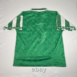 Ultra Rare Original Hibernian 1994/1995/1996 Home Football Shirt Excellent Large