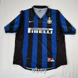 Ultra Rare Original Inter Milan 1998/1999 Home Football Shirt Men's Medium