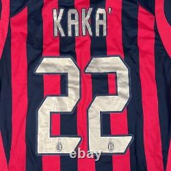 Ultra Rare Original KAKA 22 AC Milan 2005/2006 Home Football Shirt Men's Large
