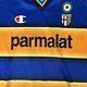 Ultra Rare Original Parma 2002/2003 90th Anniversary L/s Home Football Shirt Xl