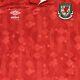 Ultra Rare Original Wales 1990/1991/1992 Home Football Shirt Excellent Mens Xl