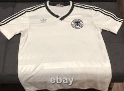 Ultra Rare Original West Germany Euro 1984 Home Football Shirt Excellent Medium