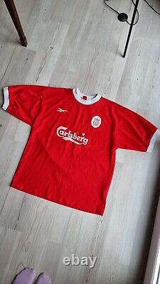 Vintage 1998 1999 Liverpool Home Original Football Shirt Reebok L