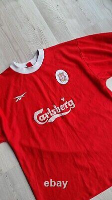 Vintage 1998 1999 Liverpool Home Original Football Shirt Reebok L