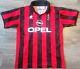 Vintage Ac Milan Home Football Shirt 1995-1996 Lotto Mens Large Rare Original